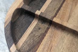 7" Mixed Wood Divided Tray - Image 5