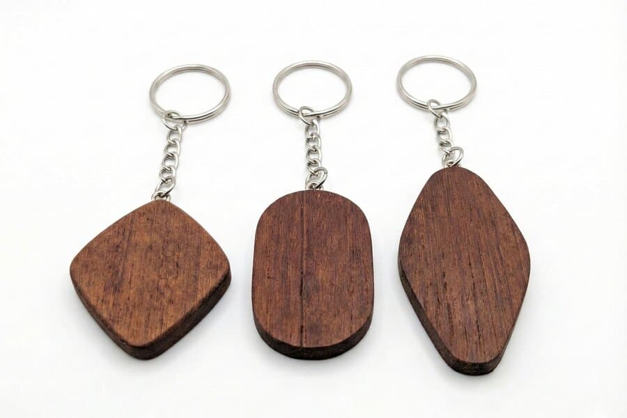 Sapele Wood Keychain